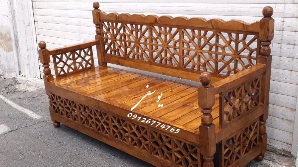 تولید تخت سنتی تمام چوب